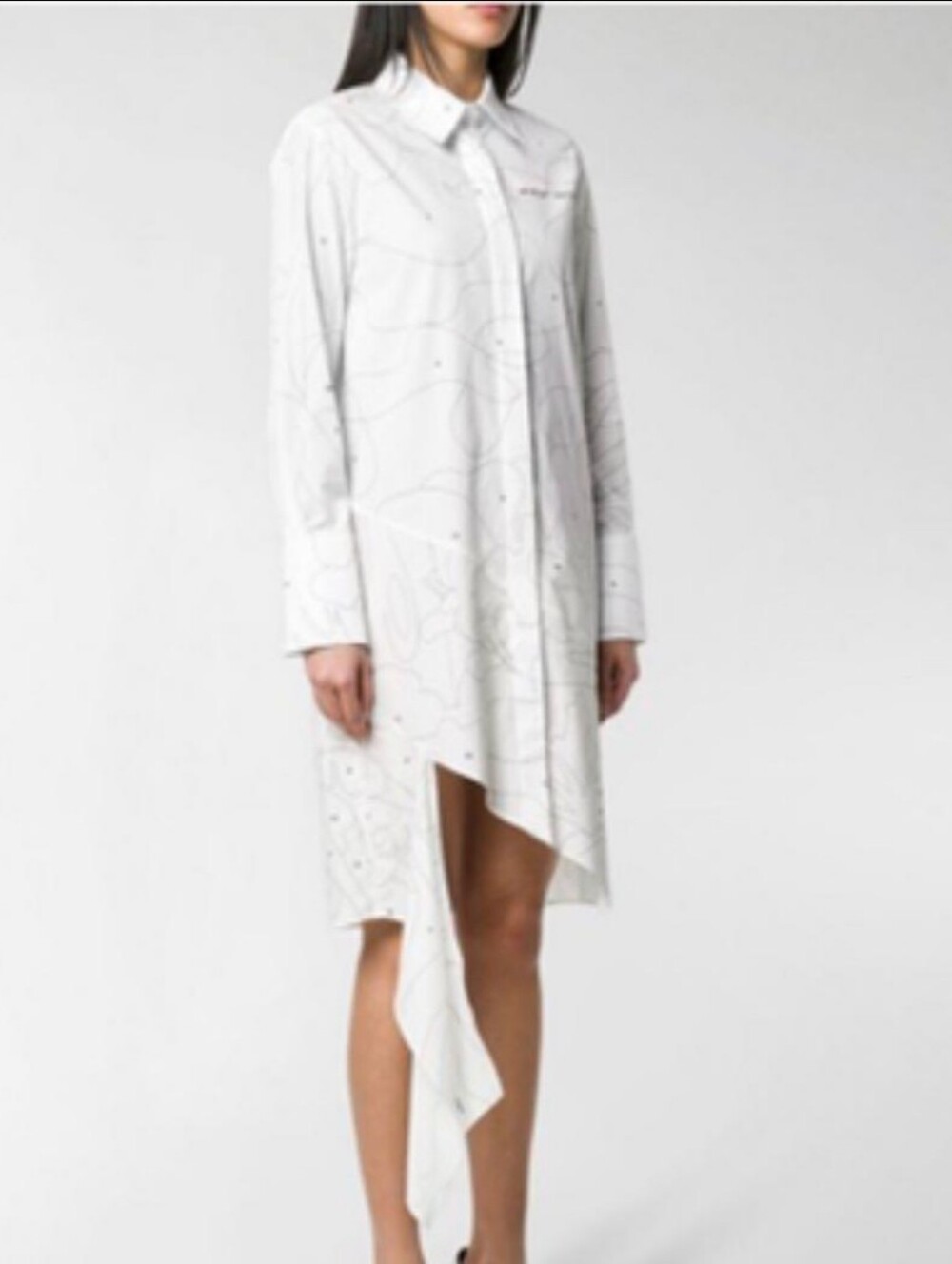 Off-White Puzzle‎ Shirt Dress, Size 42|US M - Picture 13 of 14